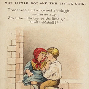 Nursery rhyme: The Little Boy And The Little Girl (chromolitho)