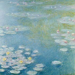 Nympheas at Giverny, 1908 (oil on canvas)