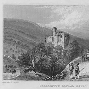 Oakhampton Castle, Devon (engraving)