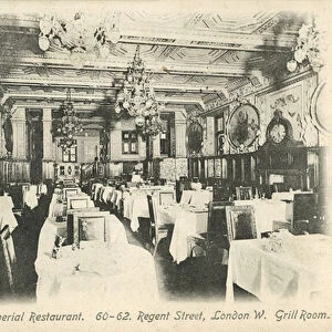 Oddeninos Imperial Restaurant, London (b / w photo)