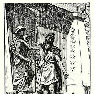 Odyssey: Odysseus and his Dog (engraving)