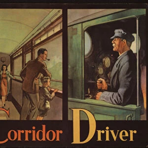 Off By Train ABC: Corridor, Driver (colour litho)