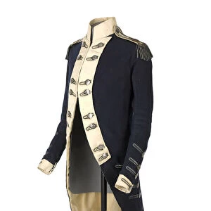 Officers coatee, pattern 1784, 1787 circa (fabric)