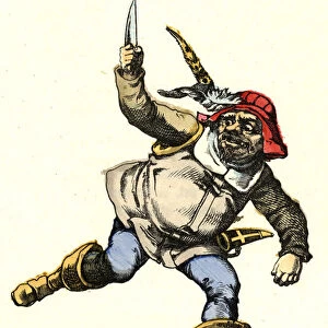 Ogre. Illustration of the tale "Le Pepetit Poucet"