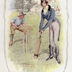 Oh! they will never do for cricket (colour litho)