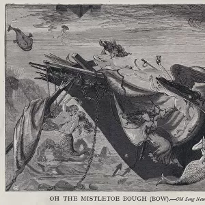 Oh the Mistletoe Bough (Bow) - Old Song New Song (engraving)