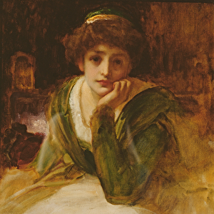 Oil study for Desdemona, c. 1889 (oil on canvas)