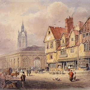Old Buildings, Union Street and Corn Exchange before Town Hall was Built