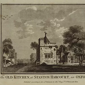 The Old Kitchen, at Stanton Harcourt, in Oxfordshire (engraving)