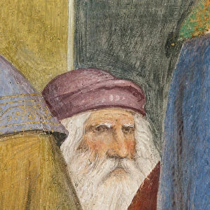 Old man, detail of The Marriage of the Virgin Mary (fresco)