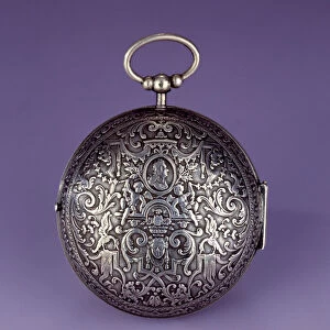 Onion watch in grave silver and chisele made by Gilles Martinot (1622-1688), mid-17th century. Louvre Museum