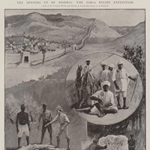 The Opening up of Nigeria, the Zaria Relief Expedition (litho)