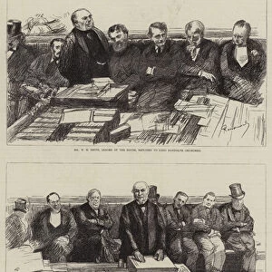 The Opening of Parliament, Sketches in the House of Commons (engraving)