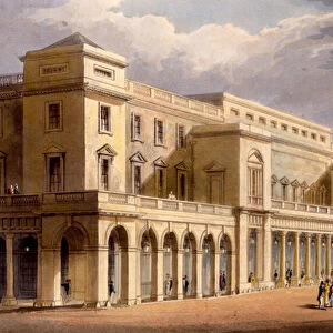 The Opera House, formerly the Lyceum, London, 1826 (coloured engraving)