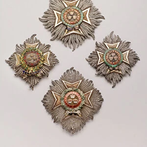 Order of the Bath: Four plates of knight of grand cross (19th century)