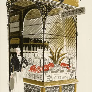 Oyster Bar, c. 1938 (colour litho)