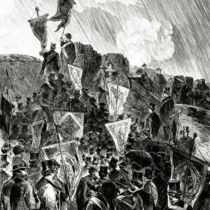 Pacifist Demonstration on the fortifications by Freemasons on 28 April