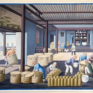 Packing the Porcelain, c. 1825 (gouache on paper)