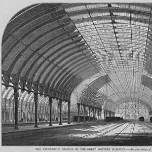 The Paddington Station of the Great Western Railway (engraving)