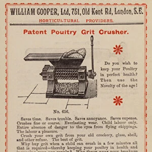 Page from Catalogue of William Cooper Ltd, Horticultural Providers, c 1910 (litho)