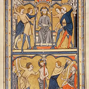 Page from a psalter, c. 1270 (tempera on vellum)