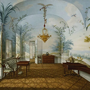 Painted Salon in the Palace of Schonbrunn Called Marians Drawing Room, Schonbrunn