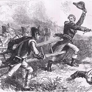 Pakenham leading the attack of New Orleans, illustration from Cassells History of