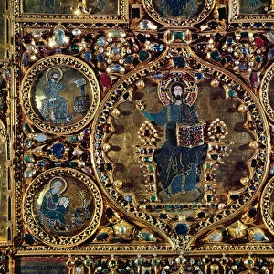 The Pala d Oro, detail of Christ in Majesty with the Evangelists