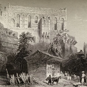 Palace of Belisarius, Turkey, Istanbul (engraving)