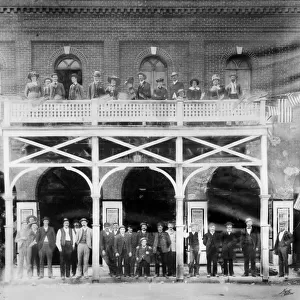 Palace Theatre, 15th & Blake Streets, c. 1880-90 (b / w photo)