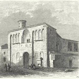 The Palace of Theoderic the Great in Ravenna (engraving)