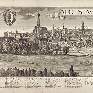 Panoramic view of Augsburg (etching) (see also 273945)