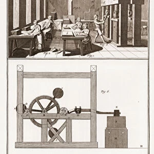 A paper mill - Stationery: la salle - "The Great Encyclopedie