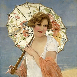 The Parasol (oil on canvas)