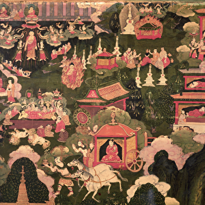Parinirvana and the Death of Buddha, from The Life of Buddha Sakyamuni