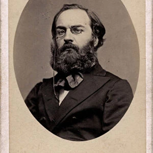 Paris Commune (1871): portrait of the chief of the police prefecture Raoul Rigault (1846-1871), member of the Commune. Photography Etienne Carjat. Dim. 6, 3X10, 5 cm