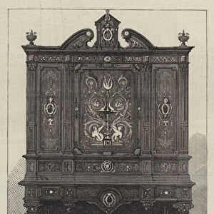 Paris Exhibition, Cabinet by Messers Jackson and Graham, London, Grand Prix (engraving)