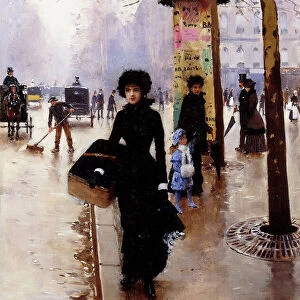 A Parisian; Une Parisienne, (oil on canvas)