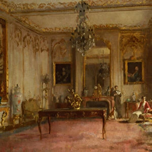 Park Lane Interior, 1913 (oil on canvas)