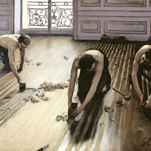 The Parquet Planers, 1875 (oil on canvas)