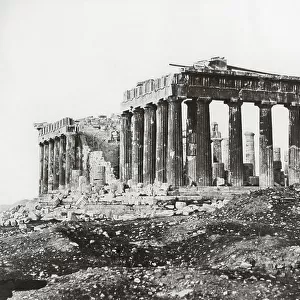 The Parthenon, Athens, Greece, c. 1850 (b/w photo)