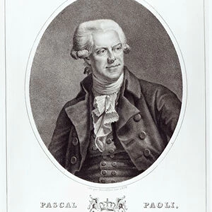 Pascal Paoli, 1872 (engraving) (b / w photo)