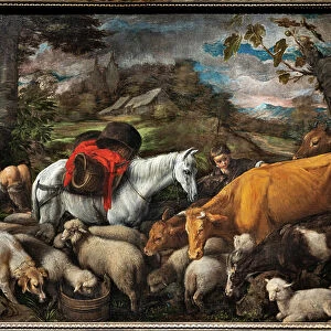 Pastoral (The White Horse), 1568 (oil on canvas)