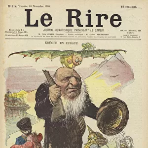 Paul Kruger, Illustration for Le Rire (colour litho)