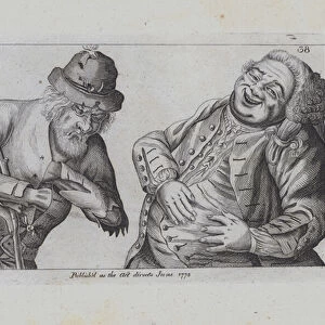 A Pauper and a Fat Rich Man (engraving)