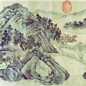 The Peach Blossom Spring from a poem entitled Tao Yuan Bi Jing