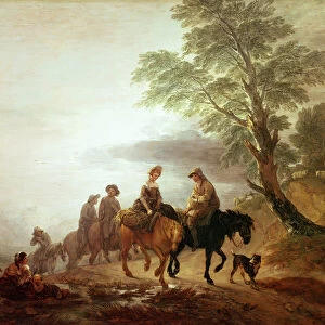 Peasants going to Market: Early Morning, 1770 (oil on canvas)