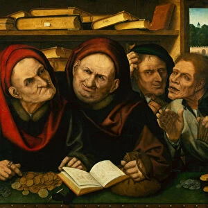 Peasants in the Office of two Tax Collectors (oil on panel)