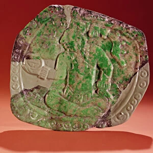 Pectoral of a king from Tikal Site, Guatemala (jade)