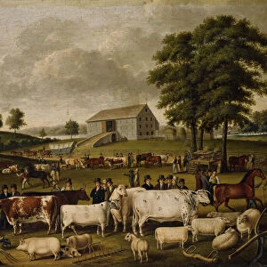 A Pennsylvania Country Fair, 1824 (oil on canvas)